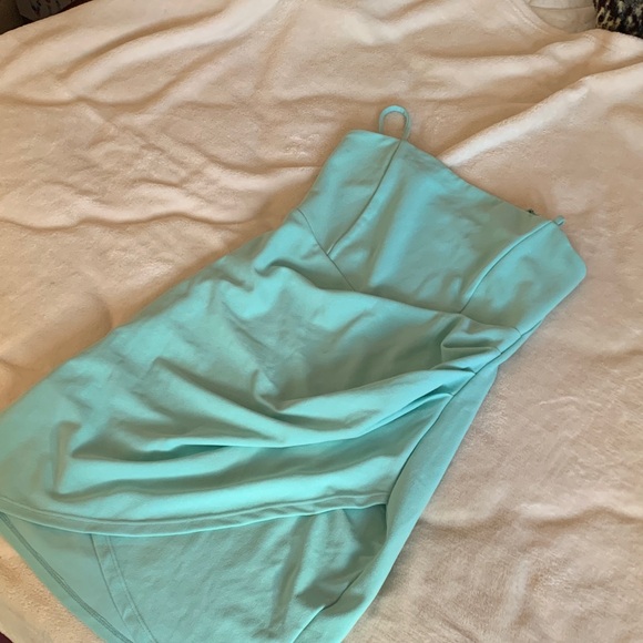 Revamped Light Blue Spaghetti Strap Mini Dress - Picture 5 of 5